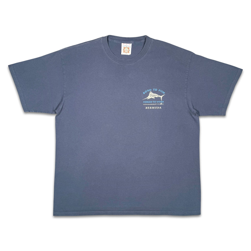 Remera Born To Fish Forced To Work